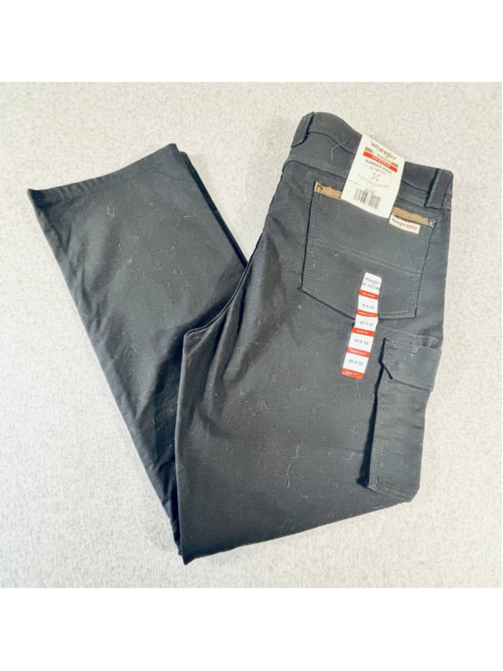 Wrangler Riggs Workwear Womens Ranger Pant 20x32 Black Slim Fit NWT Cargo